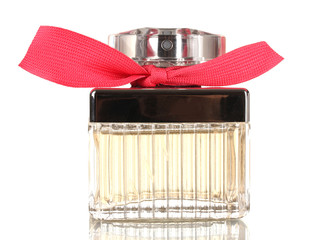 Perfume bottle isolated on white
