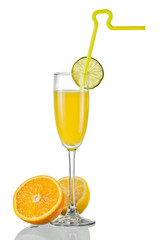 Cocktail from juice of citrus