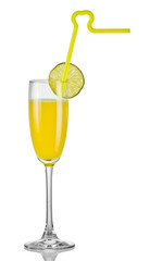 Cocktail from juice of citrus