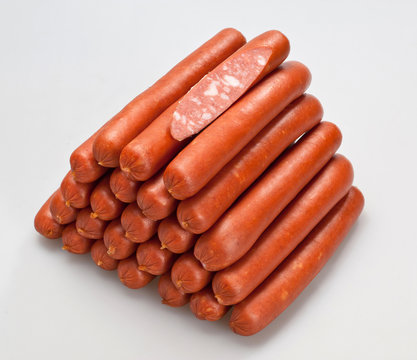 Pile of sausages