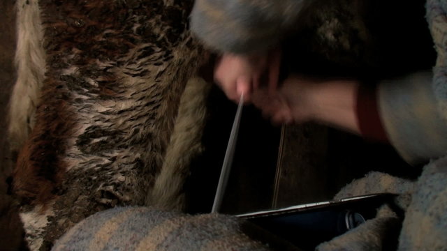 milking a cow manually