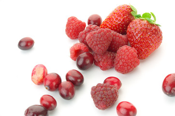 red mixed berries