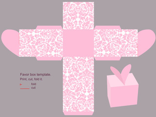 Gift box template
