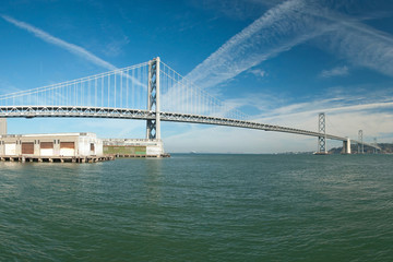 Suspension Oakland Bay Bridge in San Francisco to Yerba Buena Is