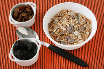 cereals with dry fruits