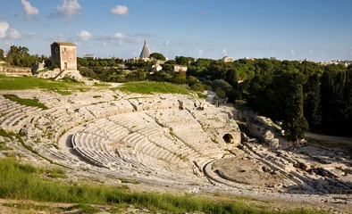 Foto op Plexiglas Greek theater, Syracuse © imagesef