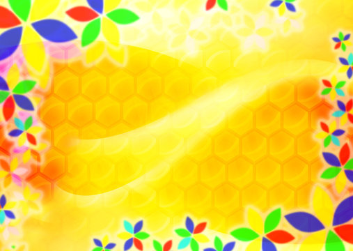 Abstract honey background