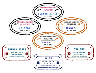 Visa stamps - Argentina