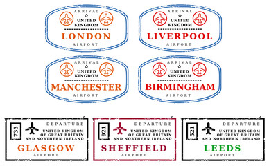 Travel stamps - UK