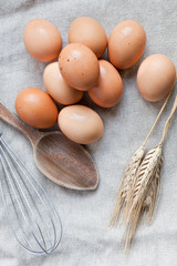 Ingredientes para preparar un pastel