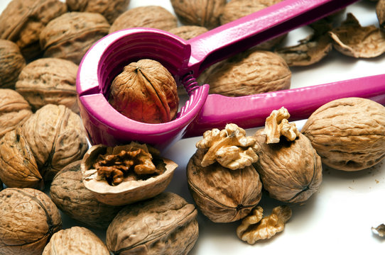 NOCI CON SCHIACCIANOCI FUCSIA