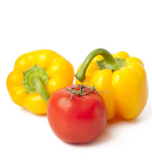 sweet pepper and tomato