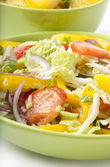 salad and boiled potatoes