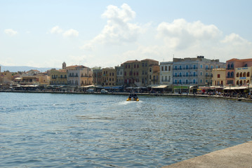 Obraz premium Harbour in Chania Western Crete Greece