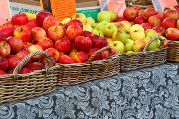 Fresh frits on Salamanca Market , Tasmania, Australia.