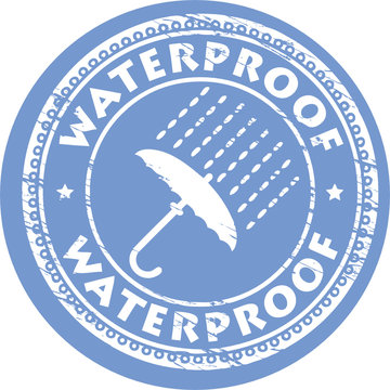 Stamp with text Waterproof, vector illustration