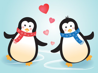 penguin couple