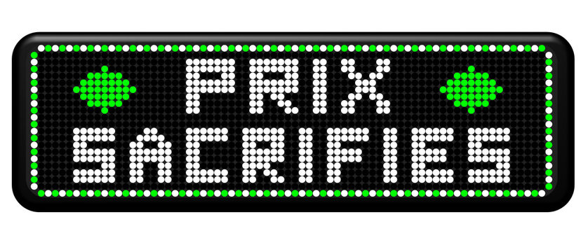 PANNEAU A LEDS PRIX SACRIFIES
