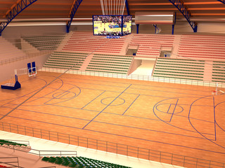 palasport basket rendering 3d progetto