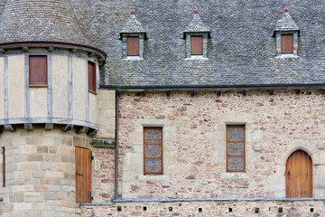 Fototapeta na wymiar An old castle in Brittany, France