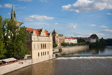 Fototapeta premium View from the Charles Bridge, Praha, Capital city of the Czech R