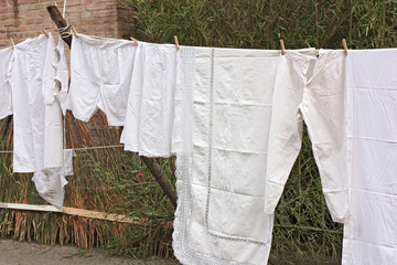 old laundry line