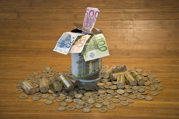 Piggy bank. Euro