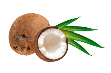 coconut isolated on white background