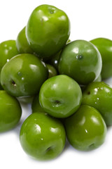 green olives close up