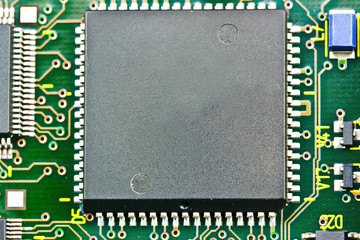 Electronic circuit chip on board