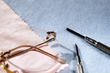 めがねのメンテナンス