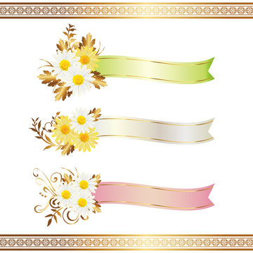 daisy with ribbon