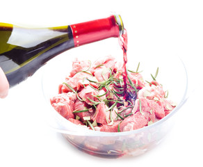 Lammfleisch in Sauce