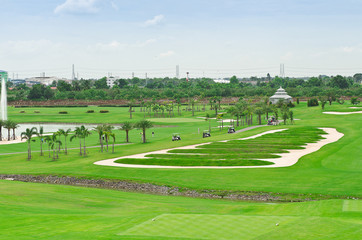 landscape of a golf court