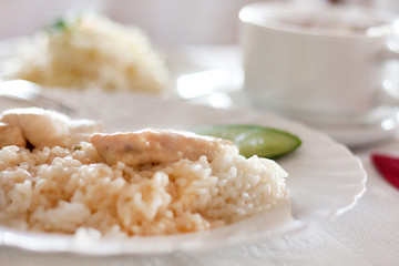 rice with chicken