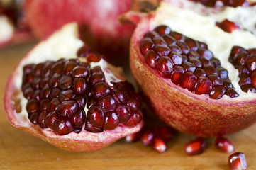 pomegranate close up