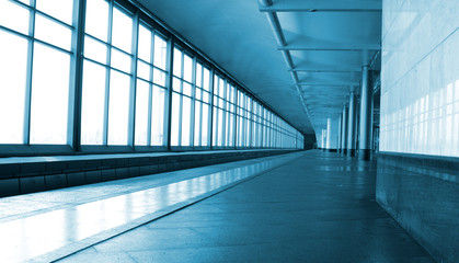 Modern metro station interior