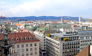 Naklejka premium Panorama of Vienna. Austria