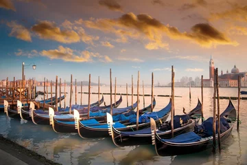 Poster Gondels in Venetië, Italië © Pink Badger