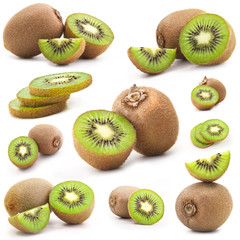 Fototapeta premium Collection of fresh kiwi