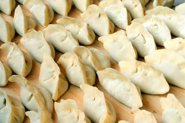 Chinese raw dumplings