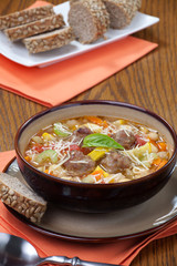 Italian Meatball Soup