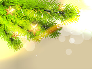 Fototapeta na wymiar stylish christmas tree