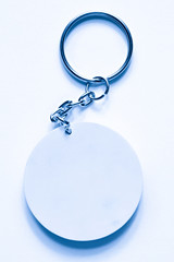 Key ring on a white background