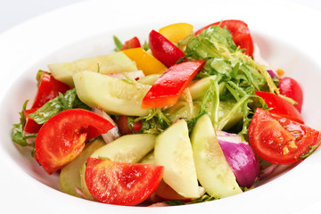 Vegetable salad with tomatoes