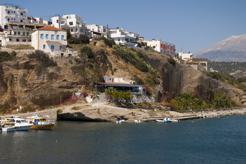 Fototapeta na wymiar Village of Agios Galini Południowej Kreta Grecja