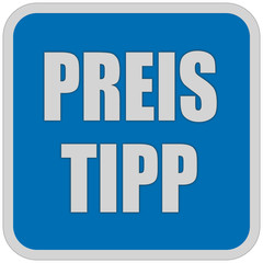 Sticker blau quadrat oc PREIS TIPP