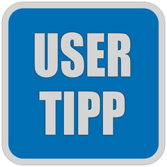 Sticker blau qudrat USER TIPP