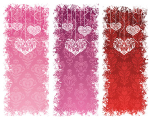 Valentine's day banners.