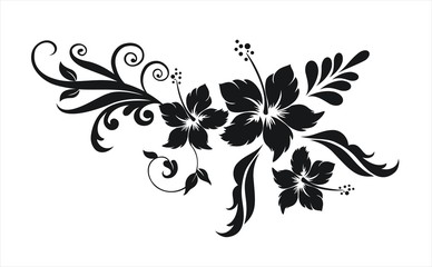Hibiskus Blumenornament © punto1976